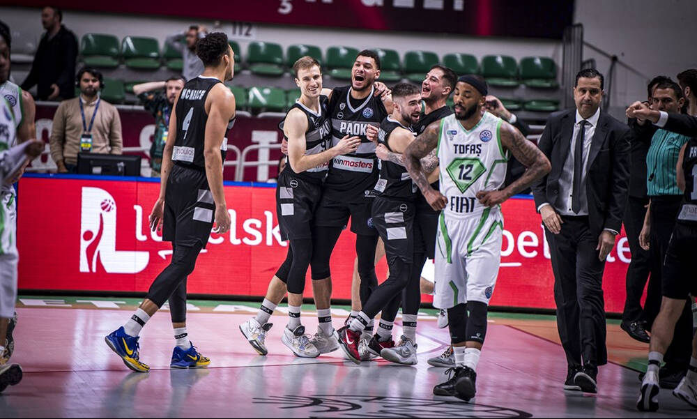 Basketball Champions League, Τόφας – ΠΑΟΚ 87-88: Μέγας «Δικέφαλος» στην Τουρκία!