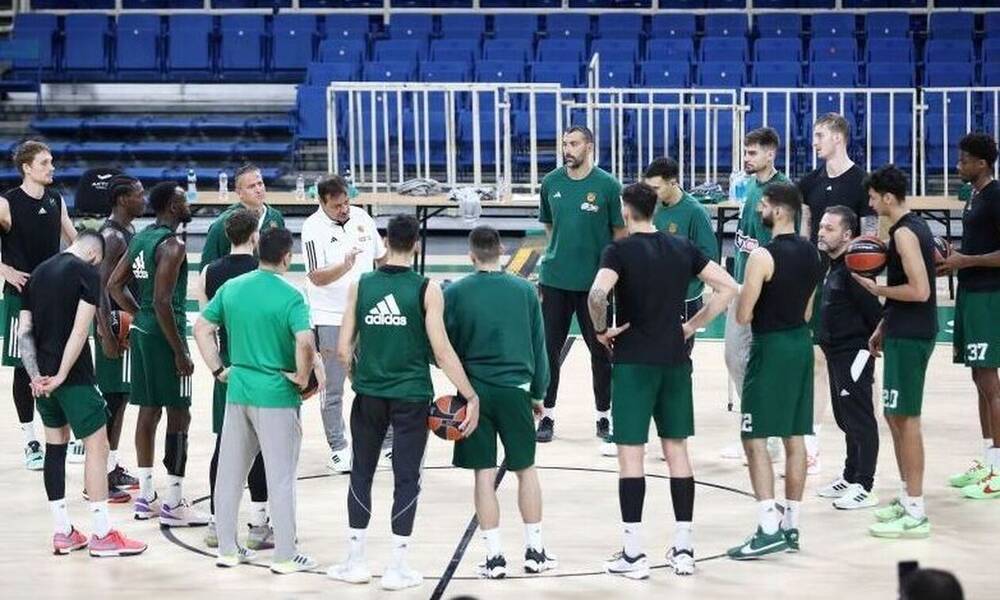 Παναθηναϊκός AKTOR: Πολύωρη προπόνηση στο ΟΑΚΑ και παρατηρήσεις του Αταμάν στους παίκτες