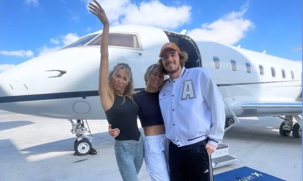 Στέφανος Τσιτσιπάς: Έκπληξη με ιδιωτικό τζετ στην Μπαντόσα - Έκλεψε την παράσταση η μαμά της (pics)