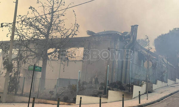 Φωτιά στην Αττική: Κάηκε το κλειστό γυμναστήριο Νέας Πεντέλης - Στις φλόγες και ο παιδικός σταθμός