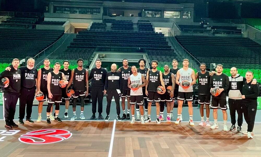 ΠΑΟΚ: Προπονήθηκε στο glass floor του ΟΑΚΑ ενόψει ΑΕΚ - «Ευχαριστούμε την ΚΑΕ Παναθηναϊκός AKTOR»