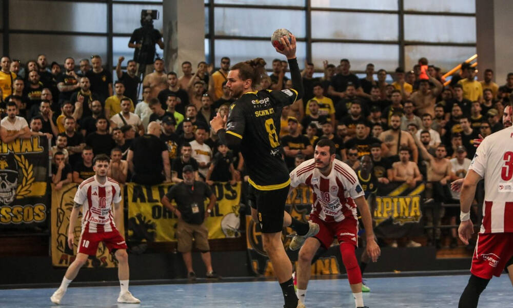 Χάντμπολ, ΑΕΚ - Ολυμπιακός 27-32: «Ερυθρόλευκο» break