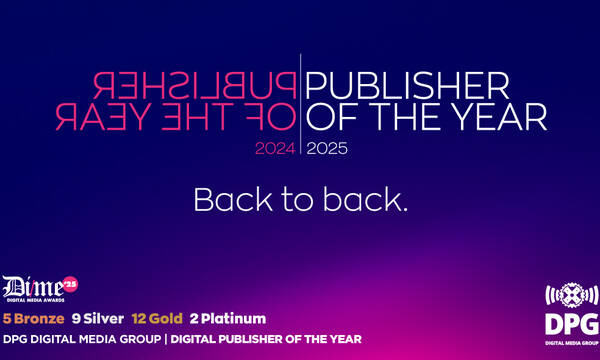 Back-to-Back διακρίσεις: H DPG Digital Media Group ανακηρύχθηκε ξανά Digital Publisher of the Year