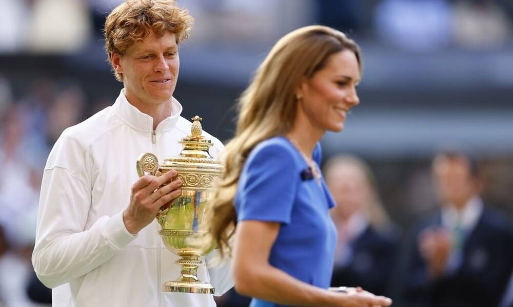 Wimbledon: Τα highlights και η απονομή στον Σίνερ από την Κέιτ Μίντλετον