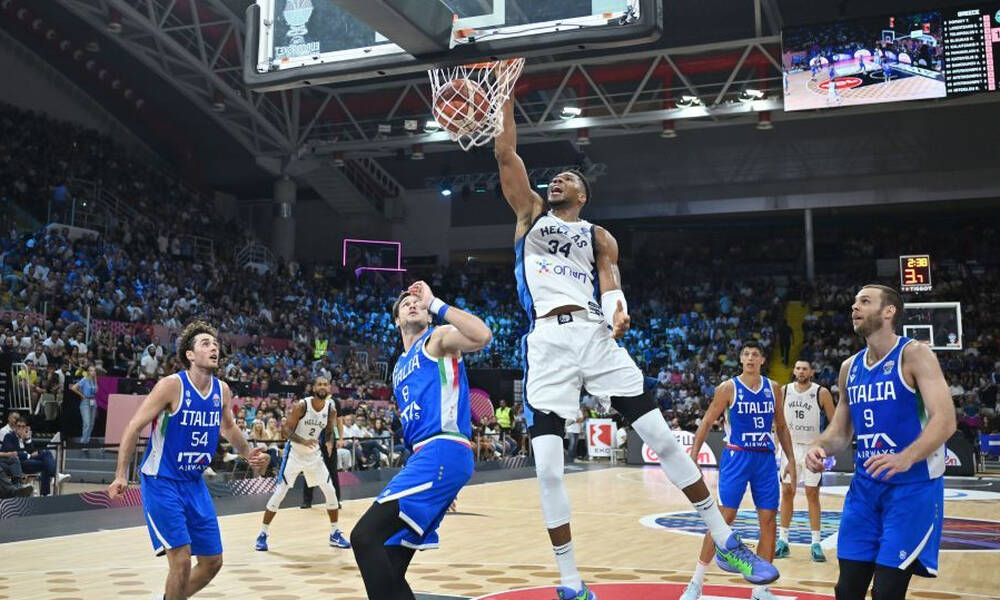 Eurobasket 2025, Ελλάδα - Ιταλία 75-66: Τράβηξε 31 ο Γιάννης και "έκαψε" τους Ιταλούς 