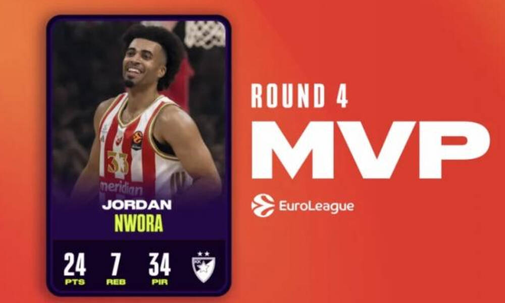Ο Νουόρα MVP της 4ης αγωνιστικής στη EuroLeague