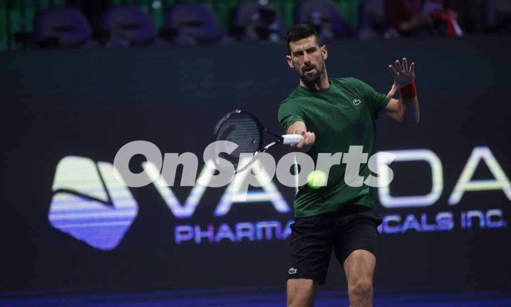 Hellenic Championship ATP 250: Το «ζέσταμα» του Τζόκοβιτς πριν από τον μεγάλο τελικό με τον Μουζέτι