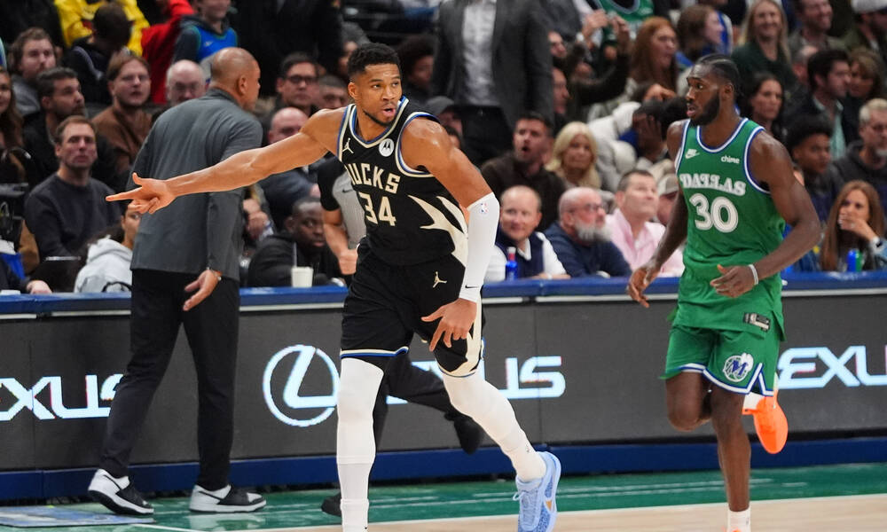 NBA: Επική ανατροπή των Μπακς στο Τέξας με ηγέτη τον Αντετοκούνμπο