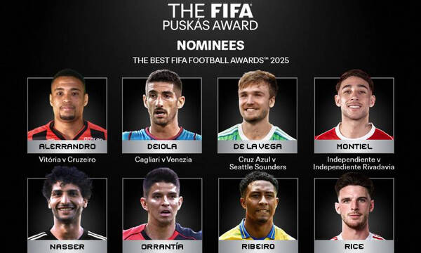 Οι υποψηφιότητες για τα βραβεία Marta και Puskás στα «The Best» 2025 της FIFA.