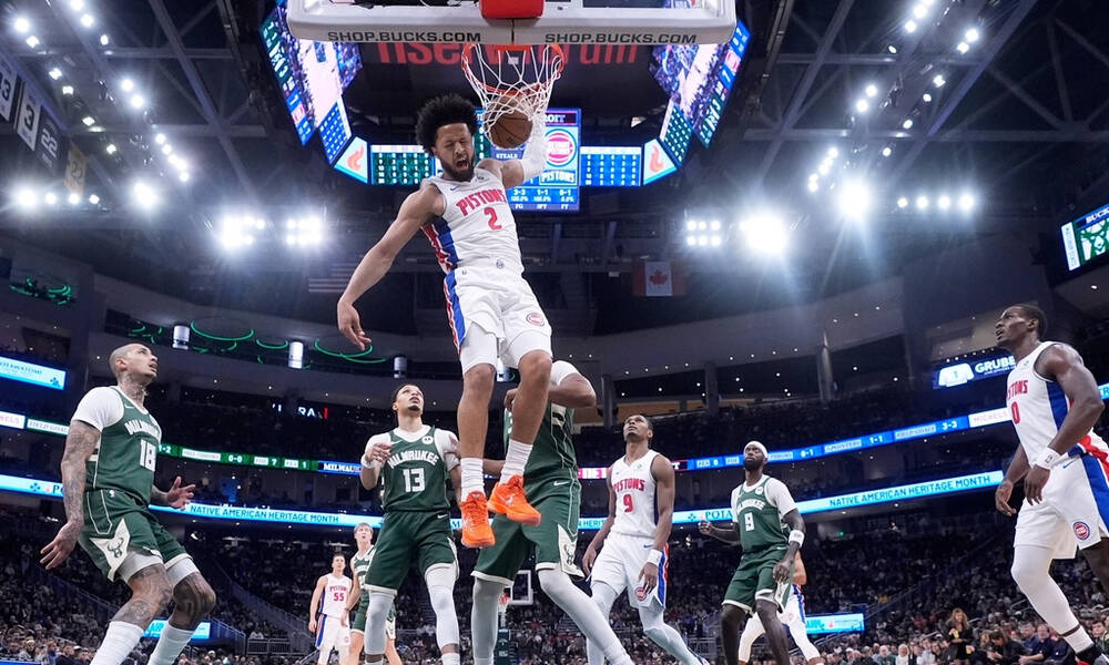 NBA: Έλειπε ο Γιάννης Αντετοκούνμπο, «χόρευαν» οι Πίστονς και 12η σερί νίκη! – Όλα τα αποτελέσματα