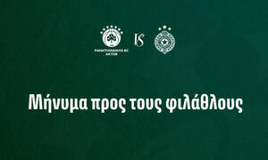 Παναθηναϊκός AKTOR - Παρτιζάν:  «Στηρίζουμε μόνο με τη φωνή μας»