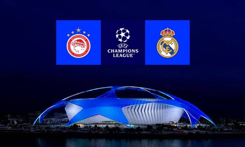 LIVE Ολυμπιακός - Ρεάλ Μαδρίτης για το Champions League