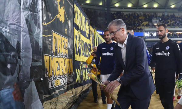 ΑΕΚ - Ατρόμητος: Οι φιλοξενούμενοι τίμησαν τη μνήμη του αδικοχαμένου Μάριου