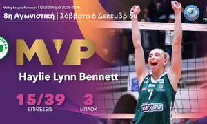 Μπένετ: Κέρδισε τον Ολυμπιακό και αναδείχθηκε MVP 