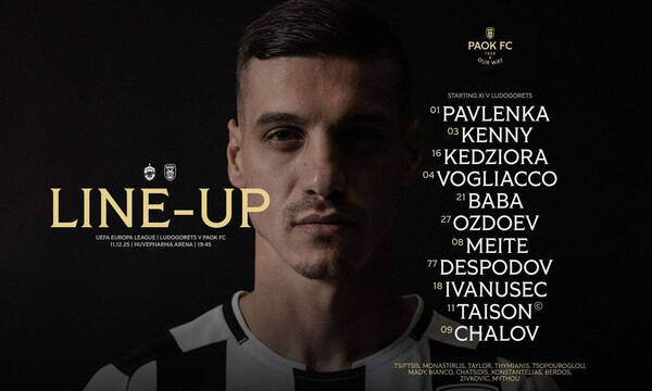 Λουντογκόρετς – ΠΑΟΚ: Ο Τσάλοφ στην κορυφή της επίθεσης, βασικός ο Ντεσπόντοφ