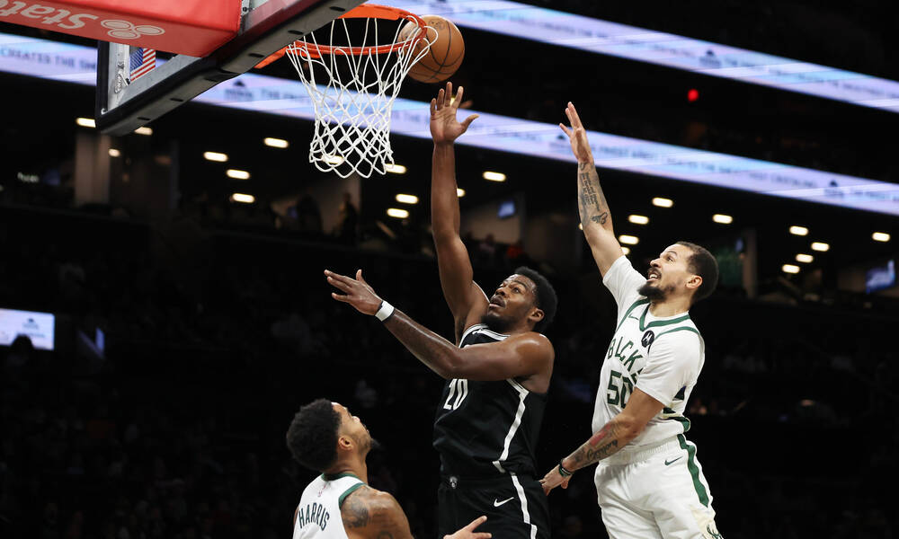 NBA: Βαριά ήττα για Μπακς στο Μπρούκλιν χωρίς Αντετοκούνμπο