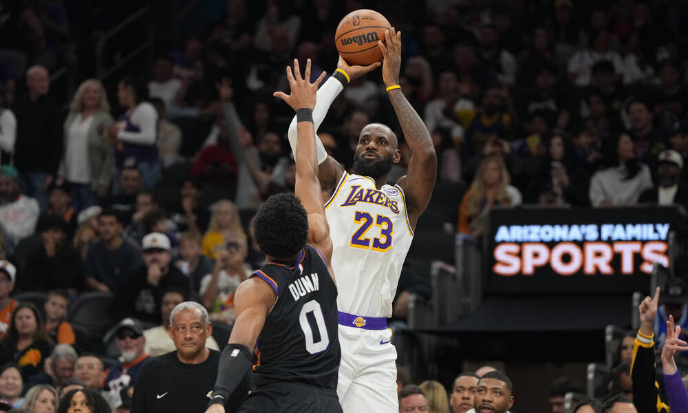 NBA: Άντεξαν και έφυγαν με το «διπλό» οι Λέικερς - Πέρασαν από το Κλίβελαντ οι Χόρνετς - Highlights