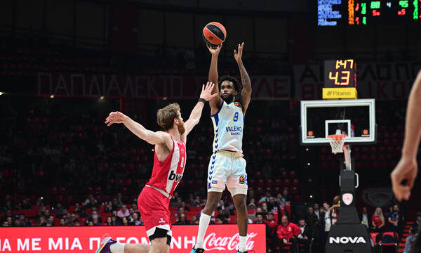 Ολυμπιακός - Βαλένθια 92-99: Δεν έβρεξε στον Πειραιά και τα... έσταξαν από παντού οι Ισπανοί