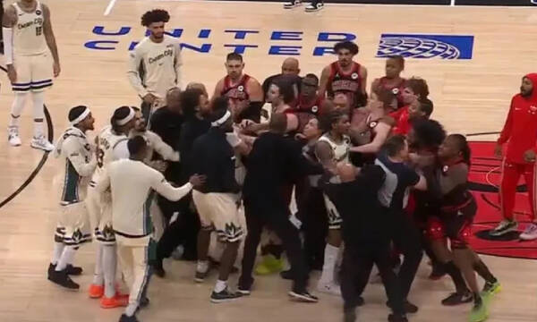 Η στιγμή της έντασης Αντετοκούνμπο - Βούτσεβιτς