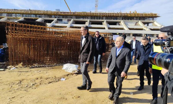 Μητσοτάκης και Αλαφούζος στο Βοτανικό - «Μάιο του 2027 έτοιμο το γήπεδο του Παναθηναϊκού»