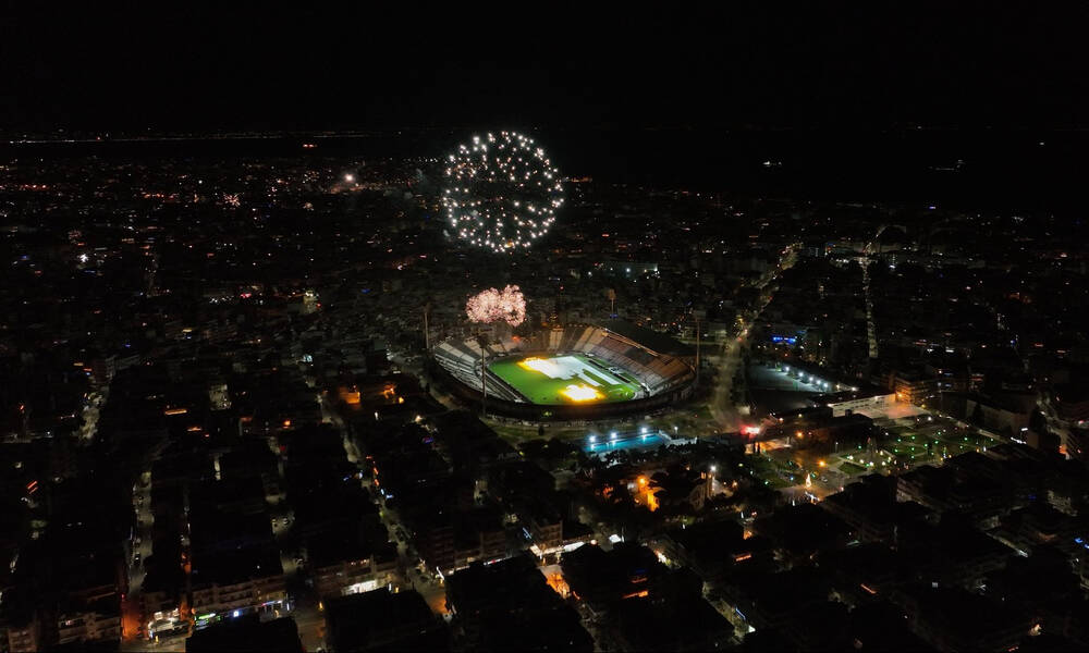 ΠΑΟΚ: Υποδέχθηκε το 2026 με εντυπωσιακό pyroshow για τα 100 χρόνια ζωής (pics)