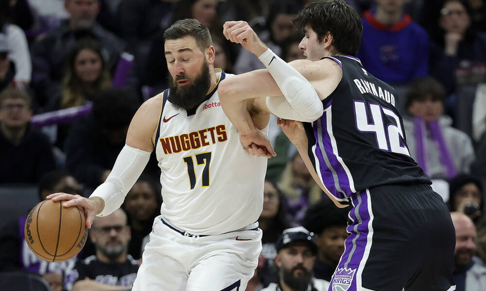 NBA: Νέο πλήγμα για τους Νάγκετς, εκτός για έναν μήνα και ο Βαλαντσιούνας