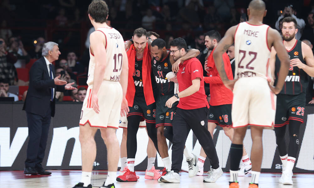 Ολυμπιακός: Ανησυχία για τον τραυματισμό του Μόντε Μόρις