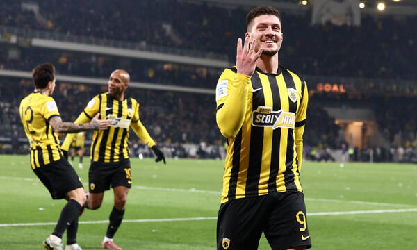 AEK - Παναθηναϊκός: Το καρέ τερμάτων του Γιόβιτς στο ντέρμπι (video)