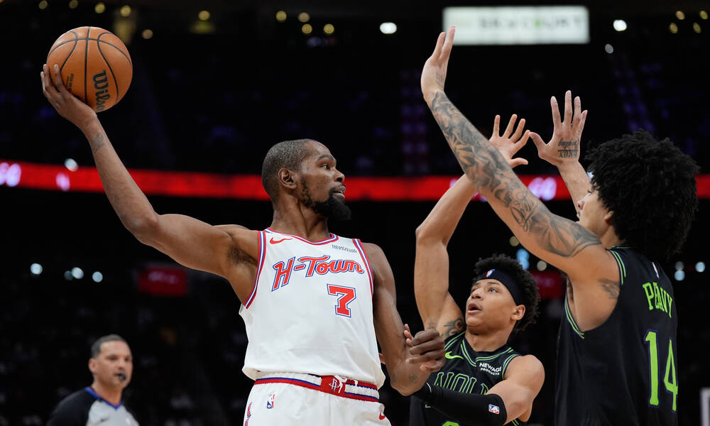 NBA: Έγραψε ιστορία ο Ντουράντ - Εντυπωσιακός ο Σμιθ Τζούνιορ για Ρόκετς