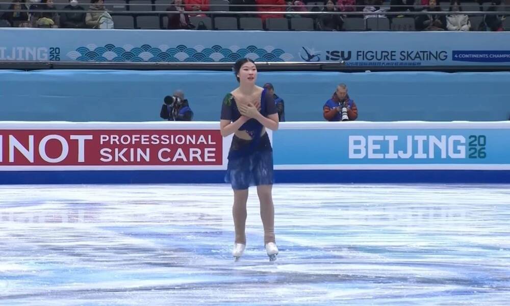 Κινέζα αθλήτρια διέπρεψε στο καλλιτεχνικό πατινάζ με την «Αστερομάτα» -  Βίντεο