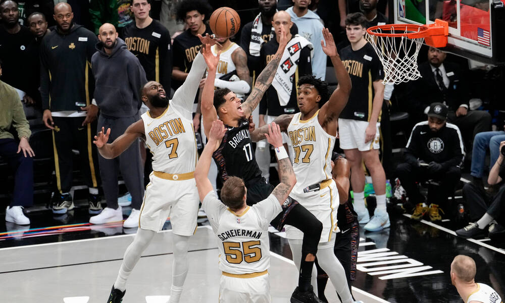 NBA: Πήραν τη ματσάρα στο Μπρούκλιν οι Σέλτικς μετά από δύο παρατάσεις - Αποτελέσματα και highlights