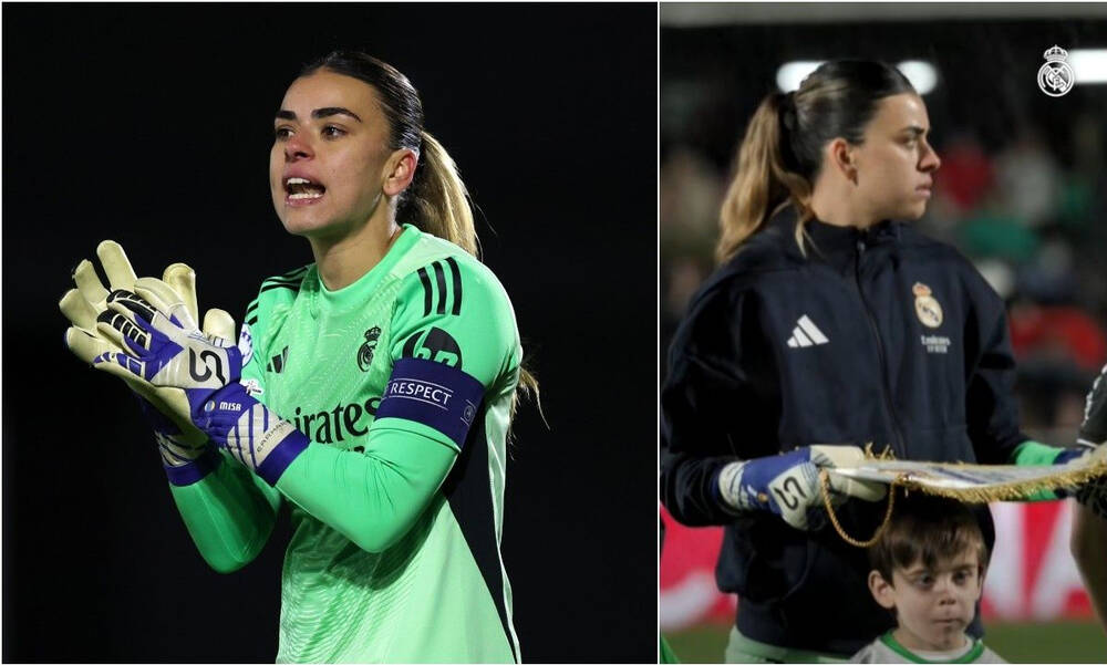 Η αρχηγός της Ρεάλ Μαδρίτης προστάτευσε παιδάκι από τη βροχή με το λάβαρο του αγώνα 