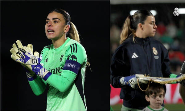Η αρχηγός της Ρεάλ Μαδρίτης προστάτευσε παιδάκι από τη βροχή με το λάβαρο του αγώνα 