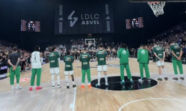 Euroleague: Συγκίνηση πριν το τζάμπολ του Βιλερμπάν – Παναθηναϊκός AKTOR