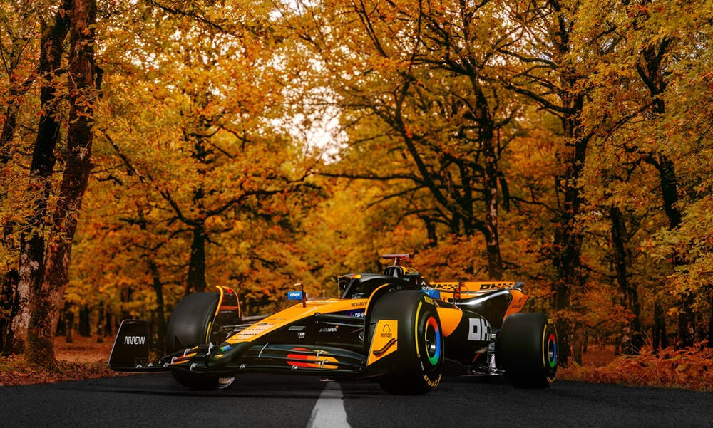 Όταν η ταχύτητα συναντά τη φύση:Το showcar της McLaren Mastercard Formula1 Team στο δάσος της Φολόης