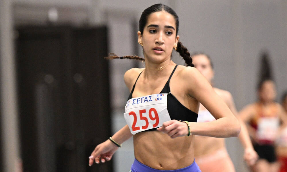 Πανελλήνιο ρεκόρ Κ18 για την κόρη του Κώστα Μπακογιάννη σε αγώνες κλειστού στίβου στην Παιανία