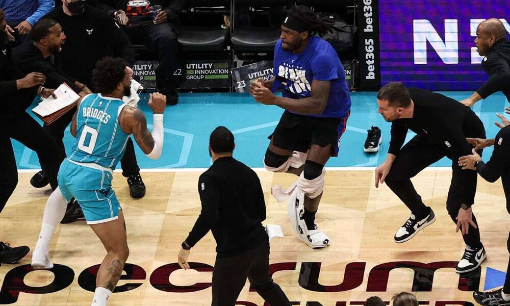 NBA: Οι τιμωρίες για τις συμπλοκές στο Σάρλοτ – Ντιτρόιτ