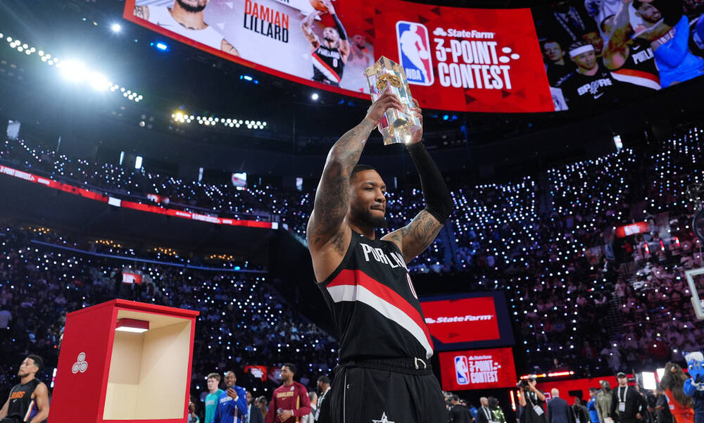 NBA All-Star Game 2026: Απίστευτο! Ο τραυματίας Λίλαρντ νίκησε στον διαγωνισμό τριπόντων (βίντεο)