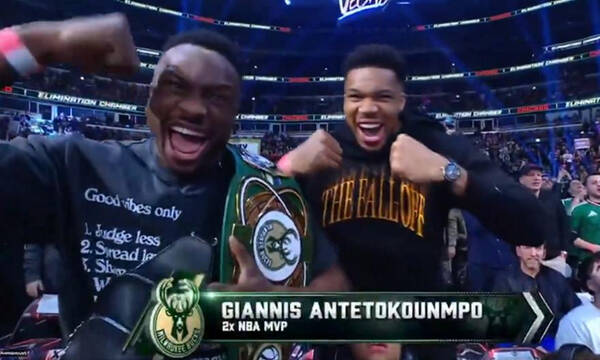 Γιάννης Αντετοκούνμπο: Πήγε να δει WWE και τον παρακαλούσαν να «μετακομίσει» στους Νικς! (βίντεο)