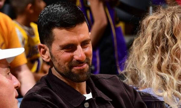 Ο Τζόκοβιτς με Λεμπρόν και Ντόντσιτς στο Λ.Α.