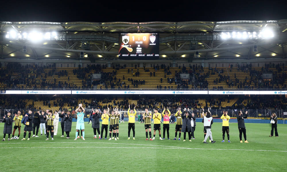 Super League Βαθμολογία: Μόνη πρώτη η ΑΕΚ, κινδυνεύει για τα play offs Άρης 