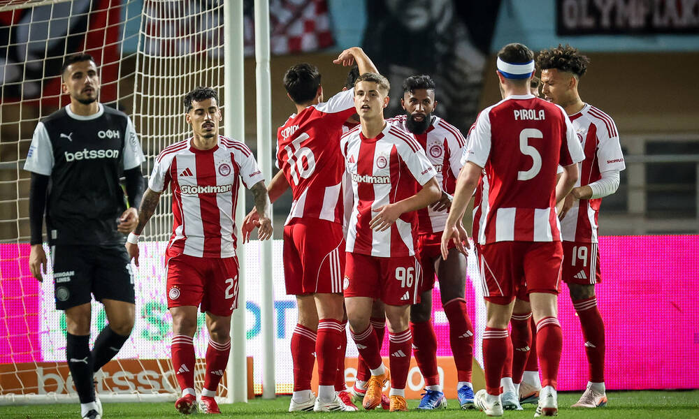Super League: Η βαθμολογία μετά το «διπλό» του Ολυμπιακού και πριν τις «μάχες» ΑΕΚ και ΠΑΟΚ