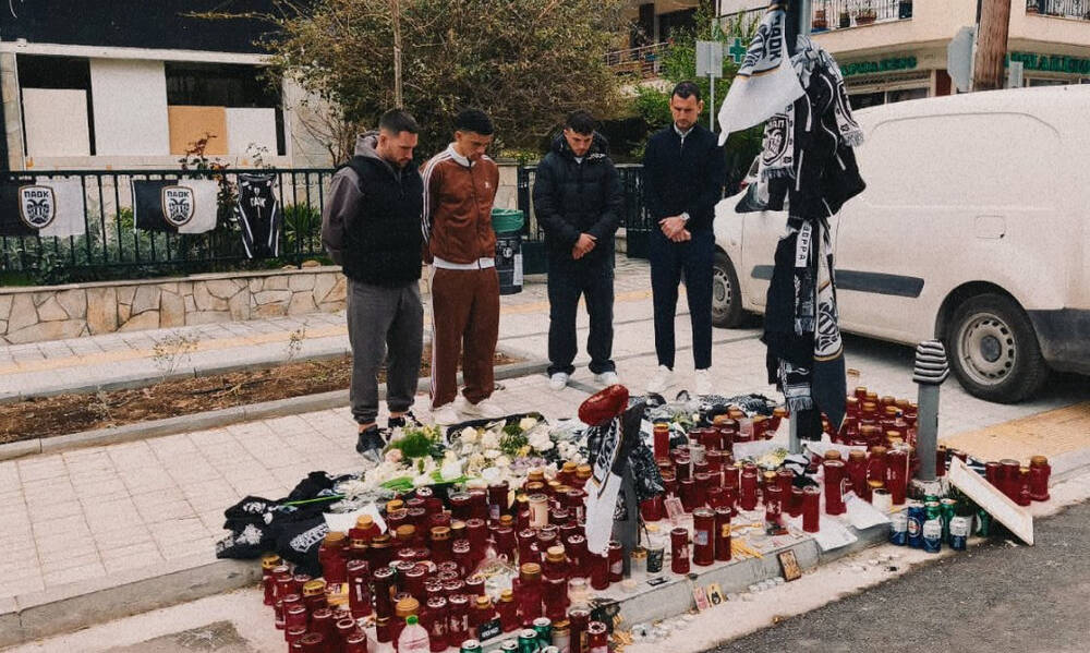 ΠΑΟΚ: Δεν ξέχασε τον Κλεομένη η ΠΑΕ - Άφησε λουλούδια και φανέλα στο σημείο της δολοφονίας