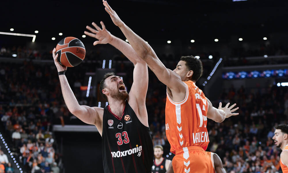 Euroleague: Χωρίς βολή η Βαλένθια στο ημίχρονο κόντρα στον Ολυμπιακό 