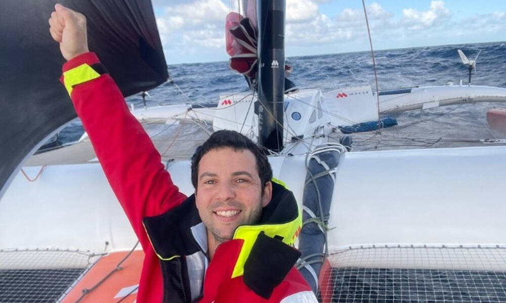 Ο Γάλλος ιστιοπλόος, Γκιρέκ Σουντέ έκανε ρεκόρ για τον γύρο του κόσμου