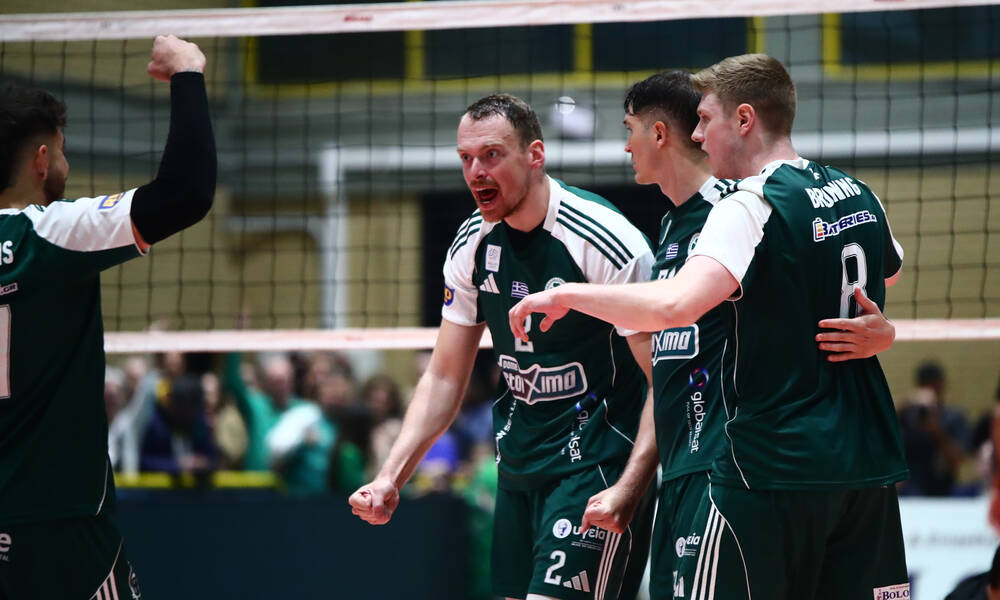 Volley League: Πάρτι… τίτλου ο Παναθηναϊκός, 3-1 τον ΠΑΟΚ στο Μετς