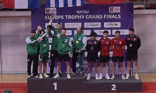 Παναθηναϊκός: Κατέκτησε το Europe Trophy στο Πινγκ Πονγκ ανδρών!