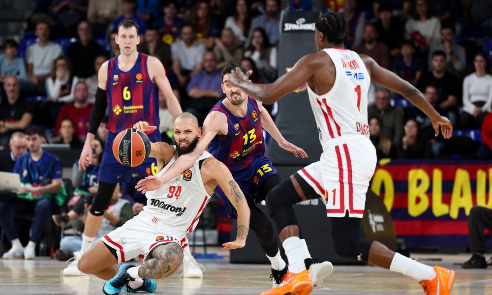 Euroleague: Η Μπαρτσελόνα «στραγγάλισε» τον Ολυμπιακό και τον νίκησε άνετα 98-85 