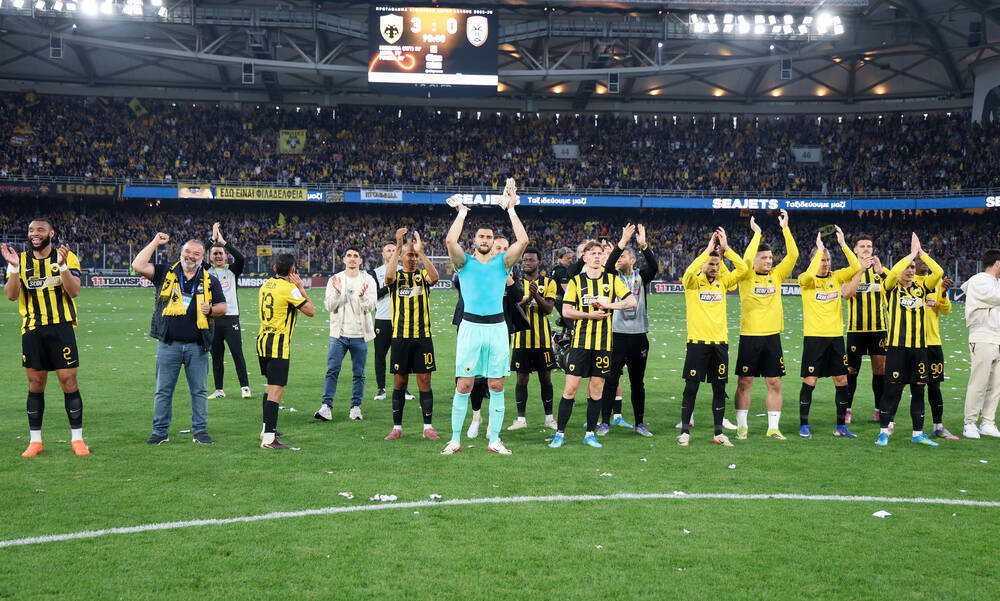 Super League Βαθμολογία: «Αέρα» τίτλου η ΑΕΚ, «ζωντανός» στο κυνήγι ο Ολυμπιακός 