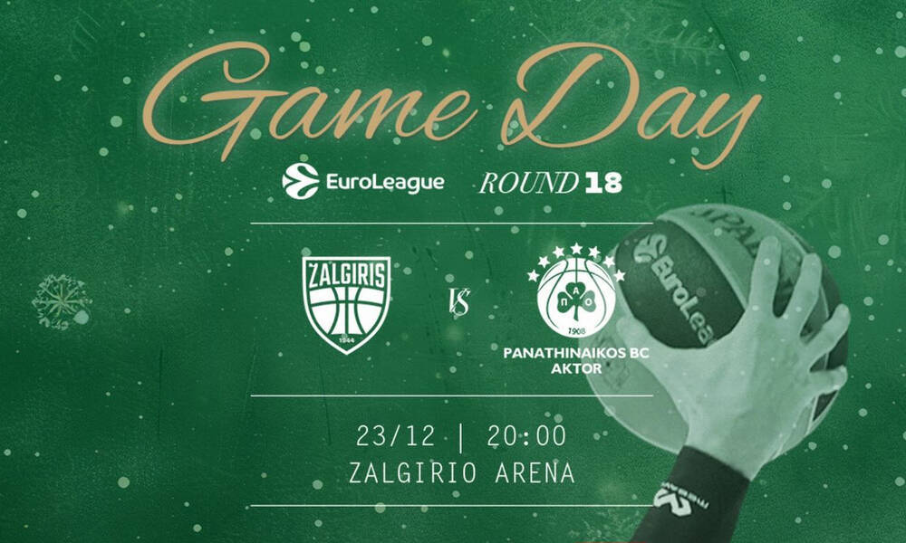 LIVE CHAT, Ζαλγκίρις - Παναθηναϊκός AKTOR: Η κρίσιμη «μάχη» για την Euroleague